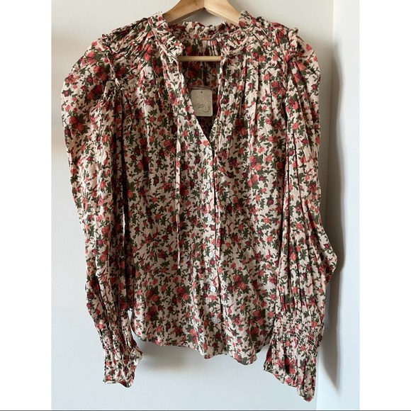 NWT Free People Meant To Be Blouse - Picture 2 of 5